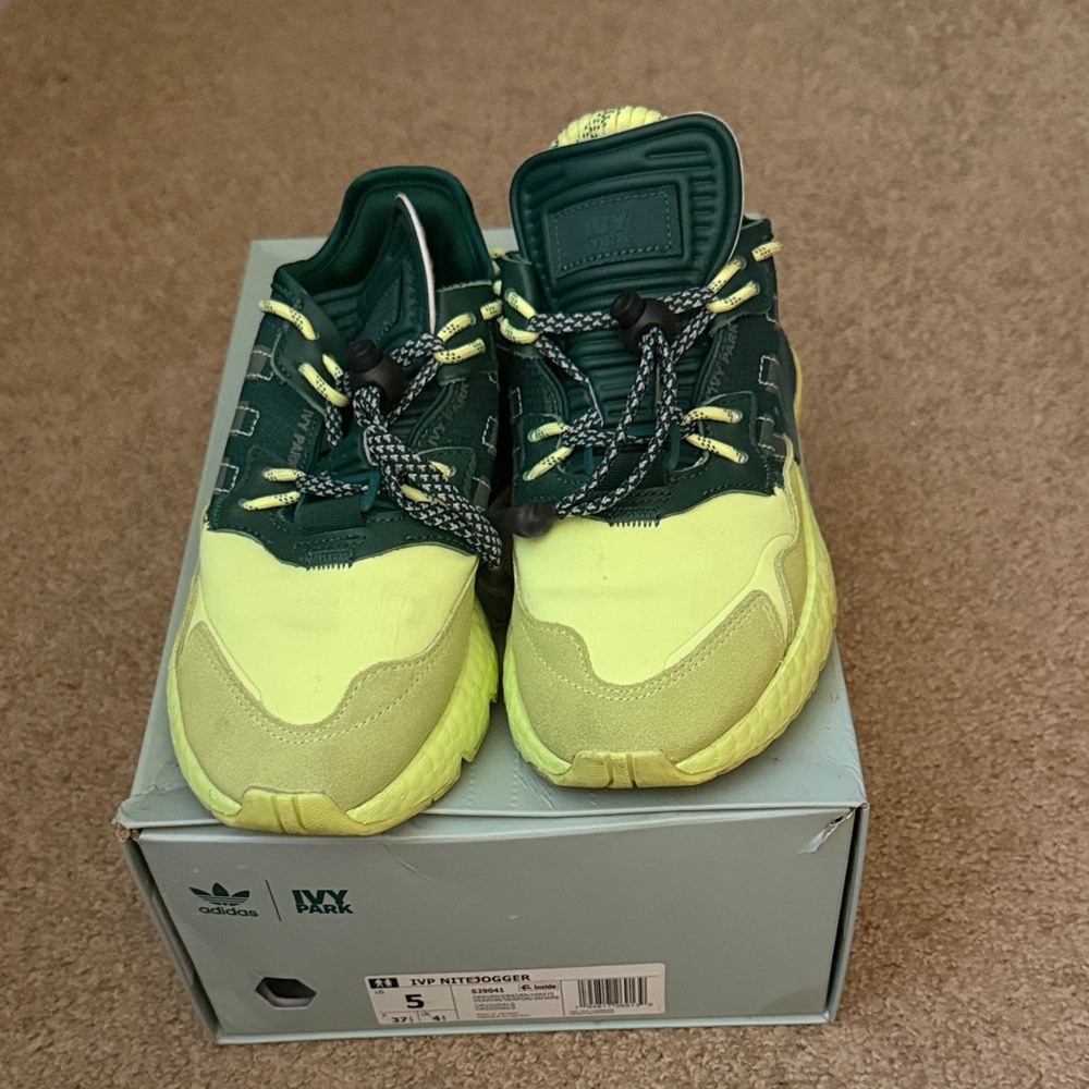 Adidas Ivy Park Green and Yellow Sneakers NiteJogger